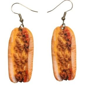 Hot‎ Dog Dangle Earrings